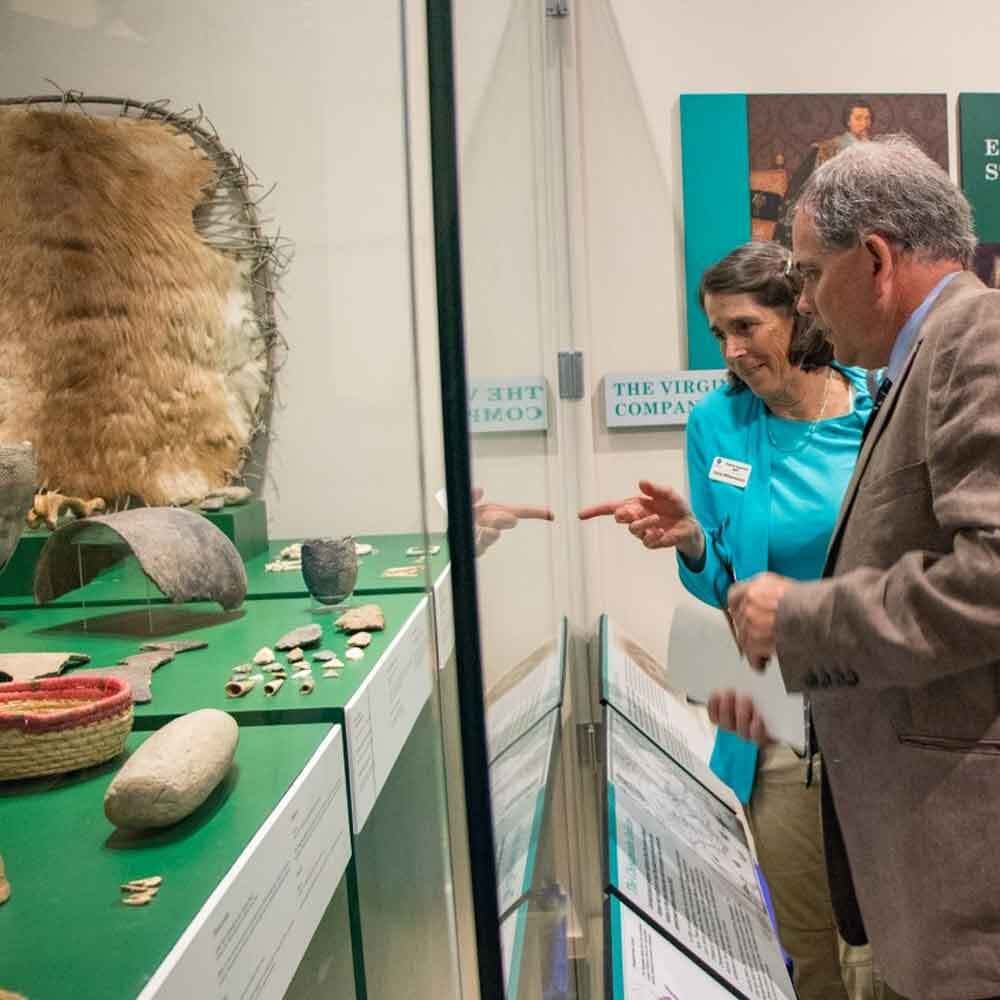 Guests Looking at Artifacts