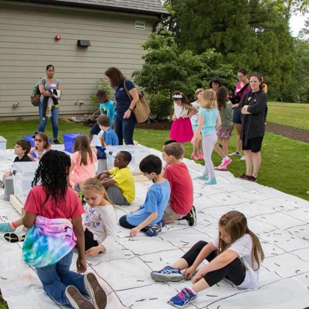 Children Sitting on Mat Waiting for Class to Start